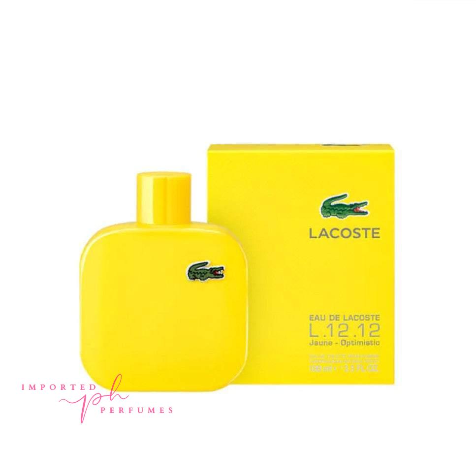 Lacoste L.12.12 Yellow Jaune Pour Lui Eau de Toilette 100ml For Men-Imported Perfumes Co-for men,L.12.12 Yellow Jaune Pour Lui,Lacoste,Lacoste for men,Lacoste men,Lacoste yellow,men,men perfume