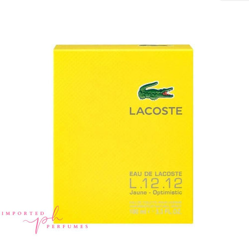 Load image into Gallery viewer, Lacoste L.12.12 Yellow Jaune Pour Lui Eau de Toilette 100ml For Men-Imported Perfumes Co-for men,L.12.12 Yellow Jaune Pour Lui,Lacoste,Lacoste for men,Lacoste men,Lacoste yellow,men,men perfume