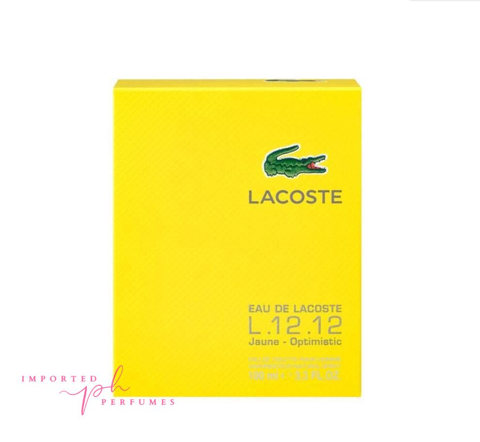 Lacoste L.12.12 Yellow Jaune Pour Lui Eau de Toilette 100ml For Men-Imported Perfumes Co-for men,L.12.12 Yellow Jaune Pour Lui,Lacoste,Lacoste for men,Lacoste men,Lacoste yellow,men,men perfume