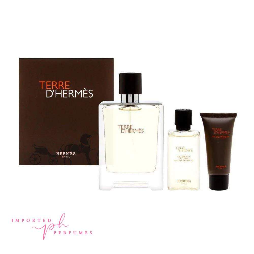 Terre D’ Hermes 3 in 1 Gift Set Perfume For Men-Imported Perfumes Co-gift set,Hermes,men,set,sets