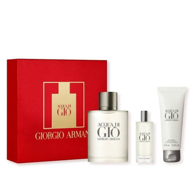 Acqua Di Gio by Giorgio Armani 3 Piece Perfume Gift Set for Men