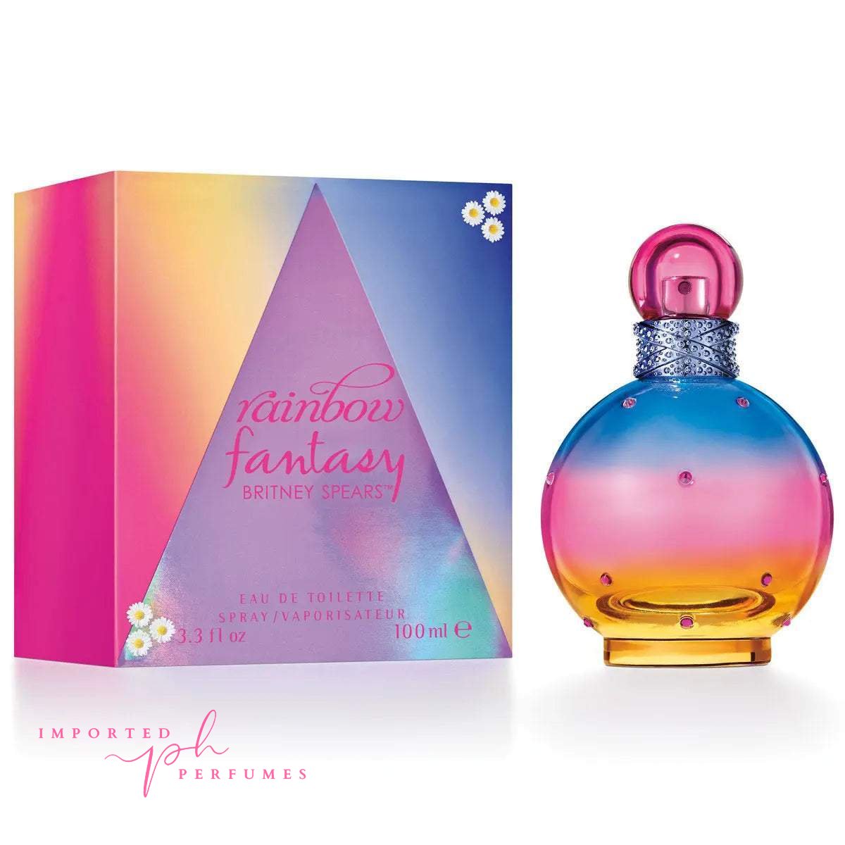 Britney Spears Rainbow Fantasy Eau de Toilette 3.4oz (100ml) Spray-Imported Perfumes Co-Britney,Britney Spears,for women,women