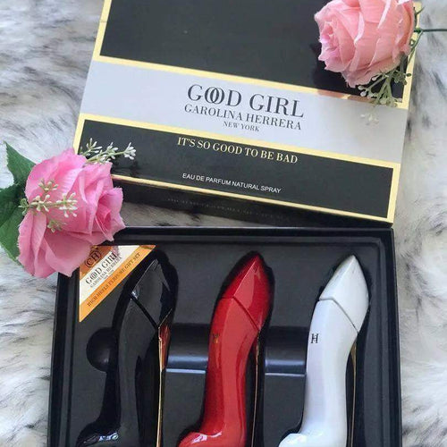 Charger l&#39;image dans la visionneuse de la galerie, Carolina Hererra Good Girl High Heels 3x Gift Set For Women-Imported Perfumes Co-carolina,carolina herrerra,CH,CK,good girl,set,sets,women
