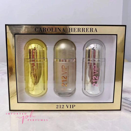 Carolina Herrera 212 Vip 3 in 1 Perfume Gift Set For Women-Imported Perfumes Co-212,carolina,CH,CK,perfume set,set,sets,VIP,women