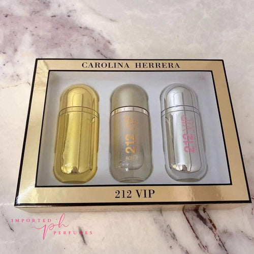 Charger l&#39;image dans la visionneuse de la galerie, Carolina Herrera 212 Vip 3 in 1 Perfume Gift Set For Women-Imported Perfumes Co-212,carolina,CH,CK,perfume set,set,sets,VIP,women
