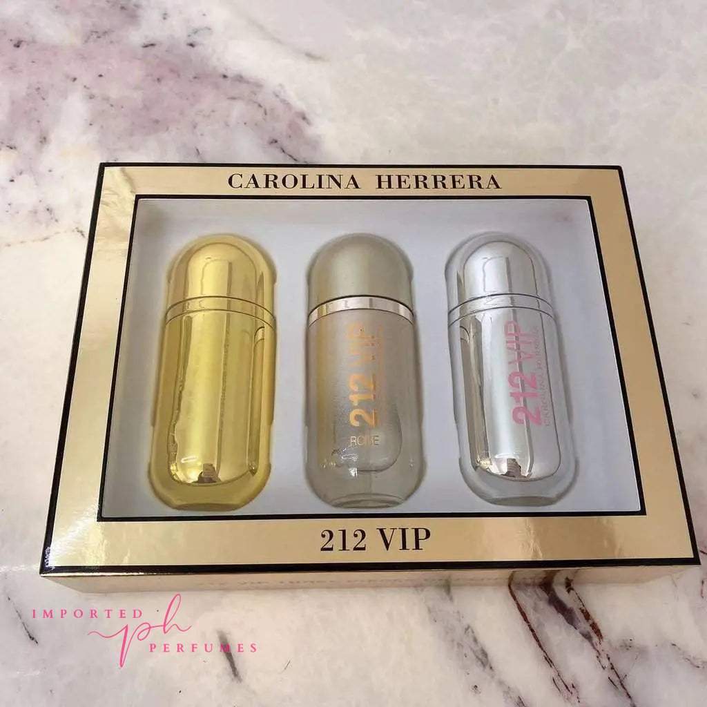 Carolina Herrera 212 Vip 3 in 1 Perfume Gift Set For Women-Imported Perfumes Co-212,carolina,CH,CK,perfume set,set,sets,VIP,women