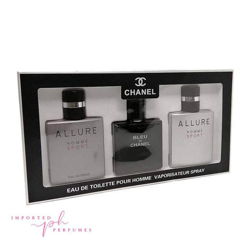 Charger l&#39;image dans la visionneuse de la galerie, Chanel Mini Perfume Gift Sets For Men 3x-Imported Perfumes Co-Chanel,gift,Men,men sets,set,sets
