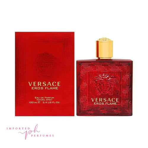 Charger l&#39;image dans la visionneuse de la galerie, Versace Eros Flame for Men 3.4 oz /100ml Eau de Parfum Spray-Imported Perfumes Co-100ml,men,Versace
