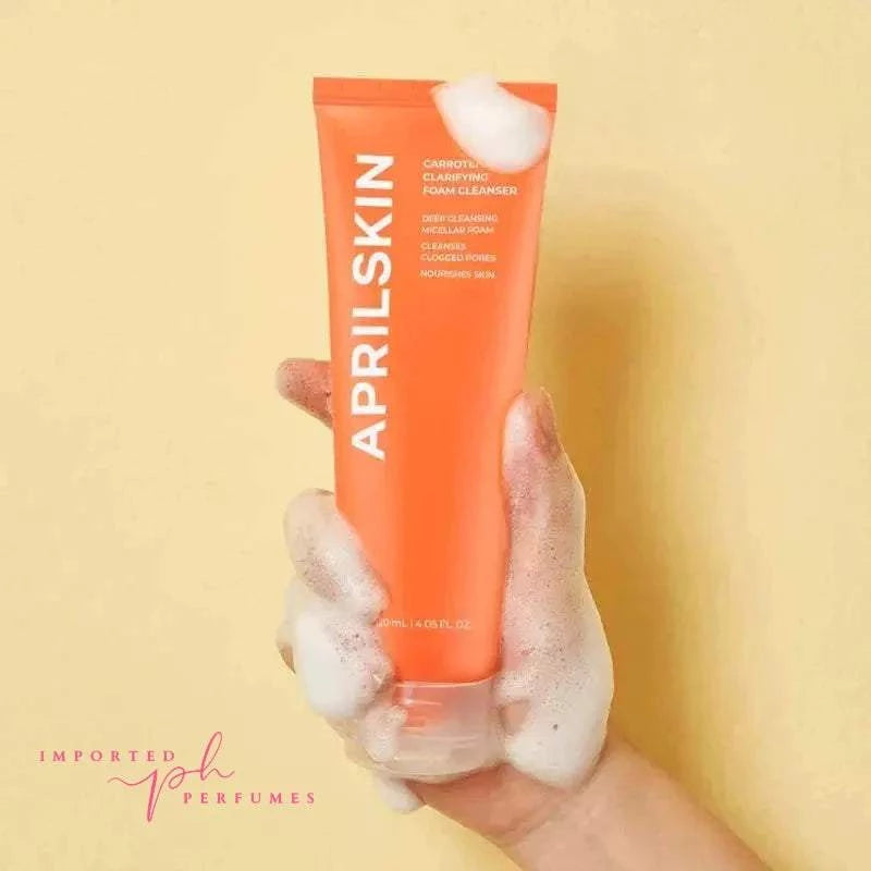 [🇰🇷 Korea 🇰🇷 ] APRILSKIN Carrotene Clarifying Foam Cleanser Cruelty Free 120ml-Imported Perfumes & Beauty Store-AprilSkin,Korean beauty,skin care