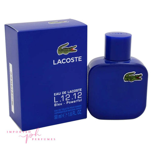 Authentic Lacoste Eau de Lacoste L.12.12 Bleu Powerful 100ml For Men | Discount Prices Imported Perfumes Philippines