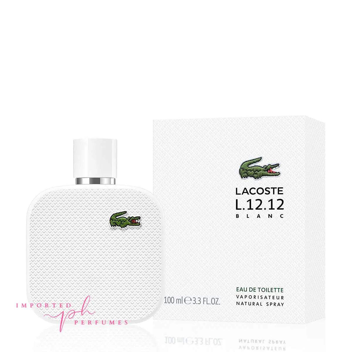 Lacoste L.12.12 Blanc Pour Lui Eau De Toilette 100ml-Imported Perfumes Co-100ml,Lacoste,men