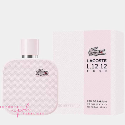 Lacoste L.12.12 Rose Eau De Parfum For Her 100ml-Imported Perfumes Co-For Her,For women,Lacoste,Lacoste Rose,Women