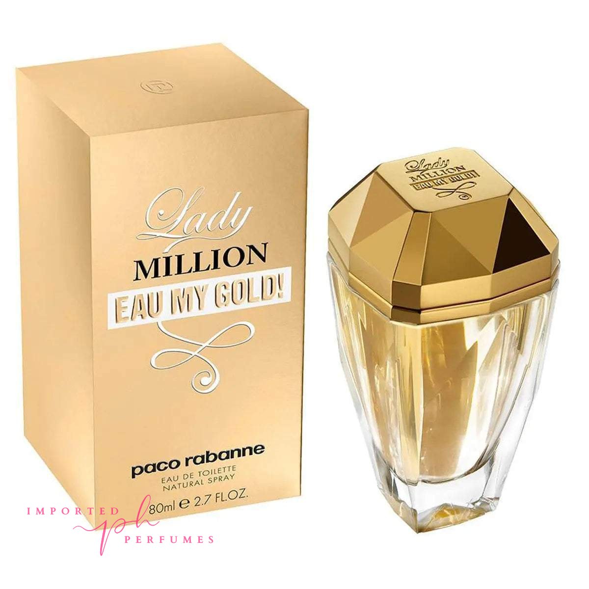 Lady Million Eau My Gold! By Paco Rabanne Eau de Toilette 100ml-Imported Perfumes Co-For WOmen,My gold,paco,Paco Rabanne,Paco Women,Women,Women perfume