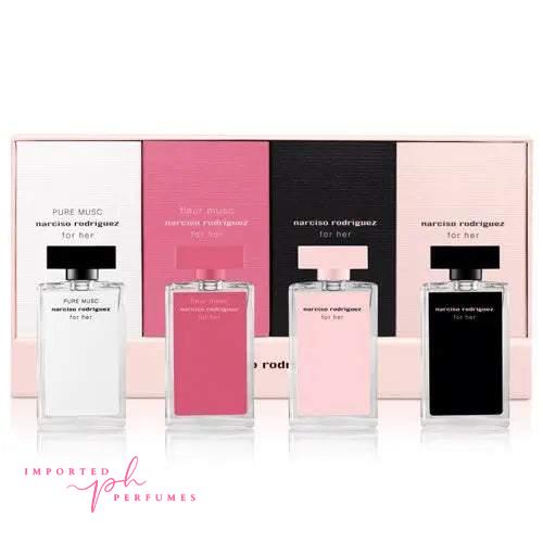 Narciso Rodriguez for Her Collection 4-Piece Mini Set 30ml-Imported Perfumes Co-For her,For Women,gift set,gift sets,Gifts,gitt set,Narciso Rodriguez,perfume set,set,sets,Women