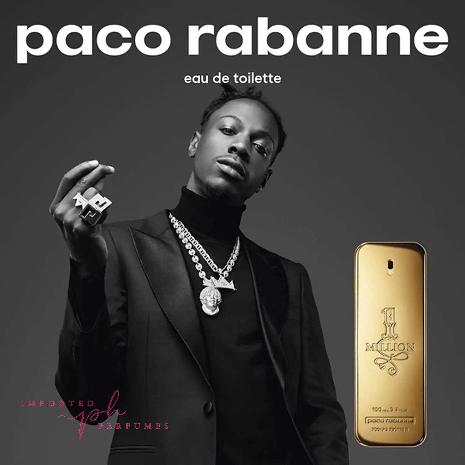Paco Rabanne 1 Million For Men Eau De Toilette 100ml-Imported Perfumes Co-1 million,100ml,Men,Paco,Paco Rabanne