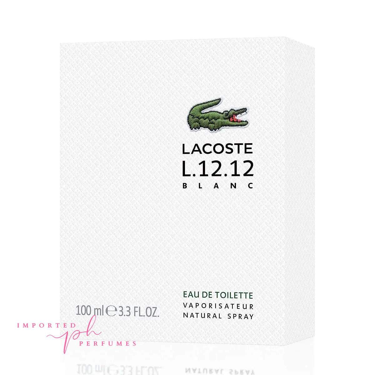 [TESTER] Lacoste L.12.12 Blanc Pour Lui Eau De Toilette 100ml-Imported Perfumes Co-100ml,Lacoste,men,test,TESTER