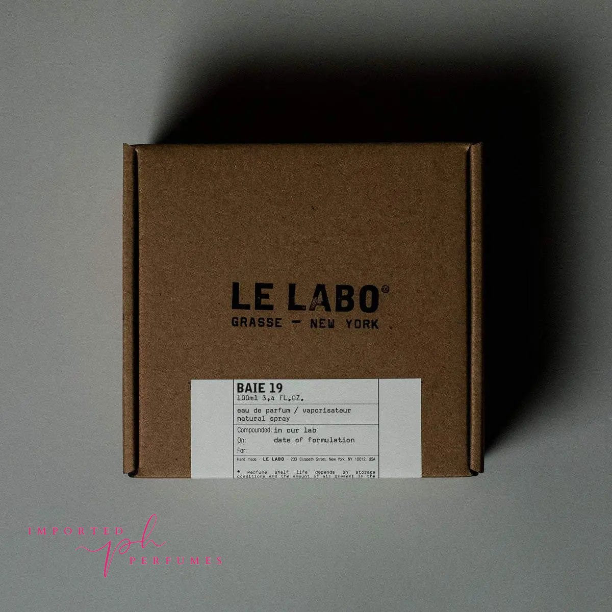 [TESTER] Le Labo Baie 19 Eau de Parfum Unisex 100ml Imported Perfumes Co