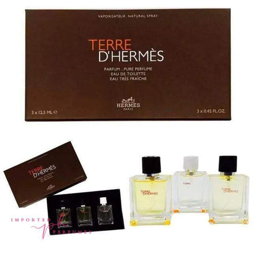Charger l&#39;image dans la visionneuse de la galerie, Terre D’ Hermes 3 in 1 Gift Set Perfume For Men-Imported Perfumes Co-gift set,Hermes,men,set,sets
