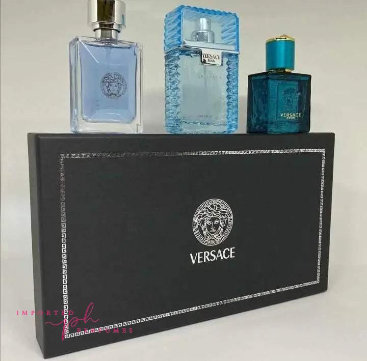 Versace 3 in 1 Gift Set For Men 30ml x 3pcs Box-Imported Perfumes Co-gift set,gift sets,gitt set,men,men sets,perfume set,set,sets,versace